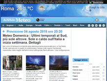 Tablet Screenshot of meteo.ansa.it
